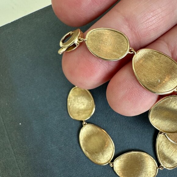 Marco Bicego Lunaria Bracelet 7 Inches, 18K Yellow Gold, Authentic - Picture 7 of 8